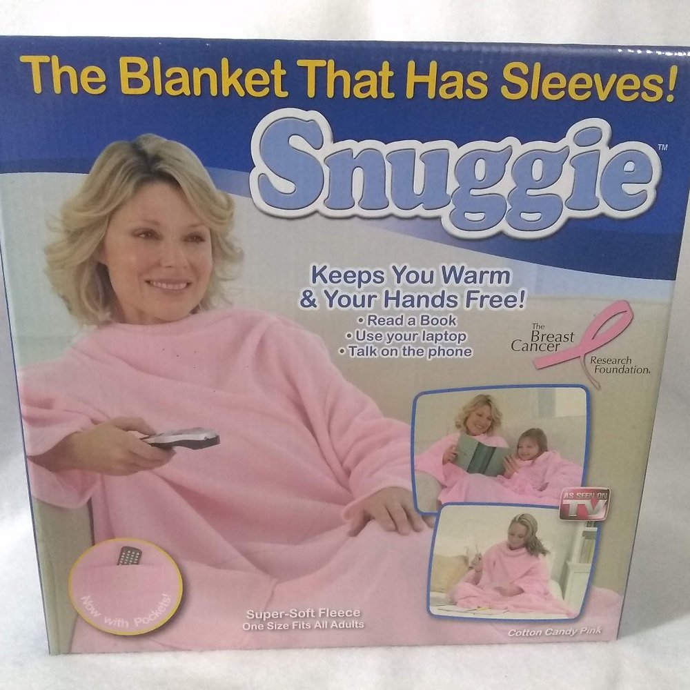 Snuggie - Blue Box Cotton Candy Pink
